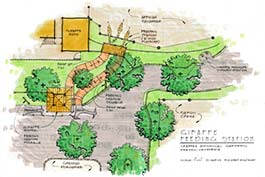 Giraffe Feeding Station - Chaffee Zoo - Fresno California